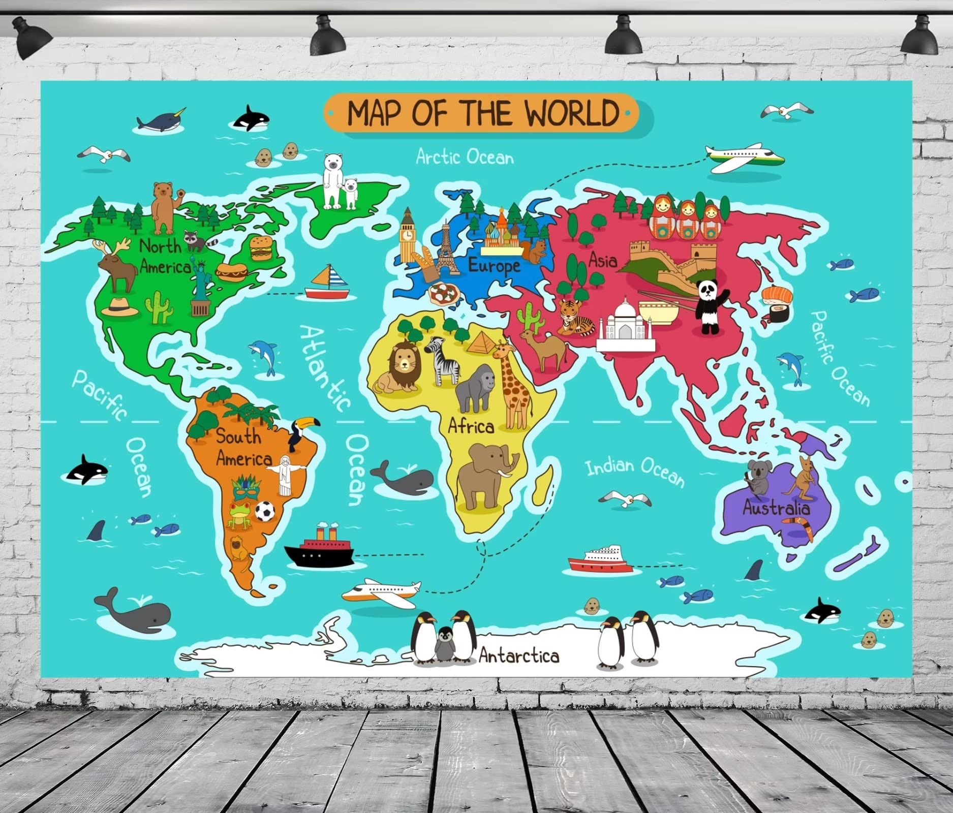 バック紙 背景紙 バックペーパー アドベンチャー 世界地図 旅行 壁紙